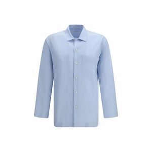 Umit Benan Blue Silk Men's Shirt
